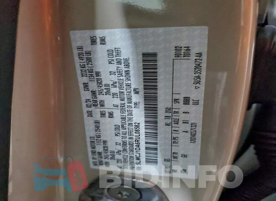 5LMCJ1DA6RUL08582 Photo# 13