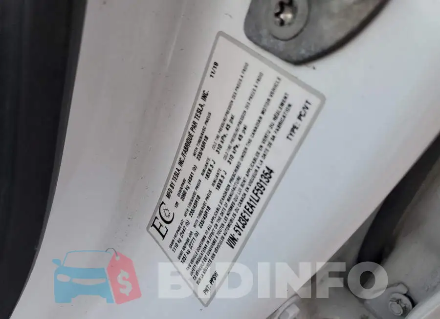 5YJ3E1EA1LF591354 Photo# 12