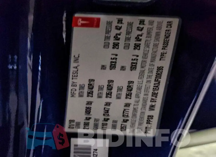 5YJ3E1EA3JF006285 Photo# 12