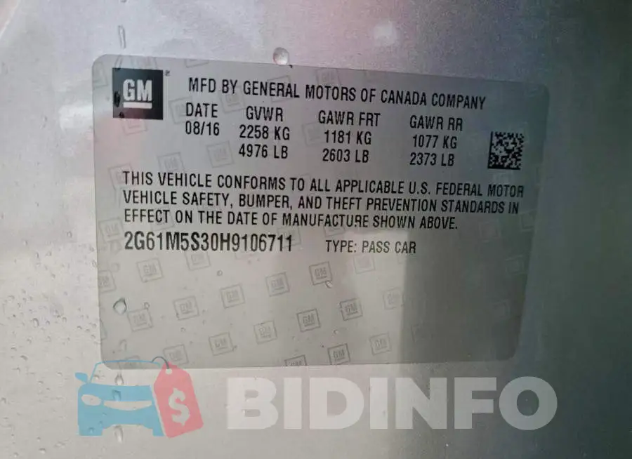 2G61M5S30H9106711 Photo# 13