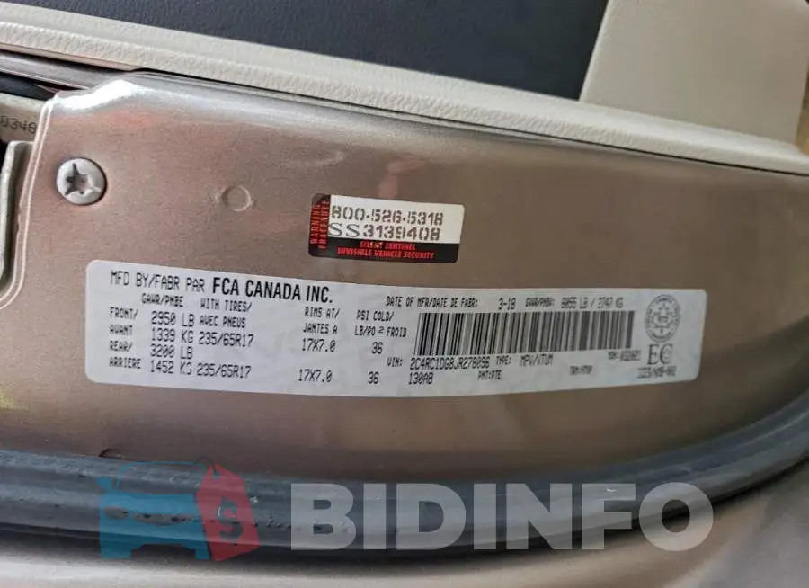 2C4RC1DG8JR278096 Photo# 13