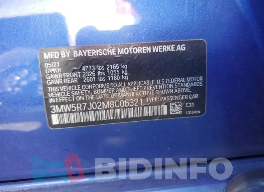 3MW5R7J02M8C06321 Photo# 12