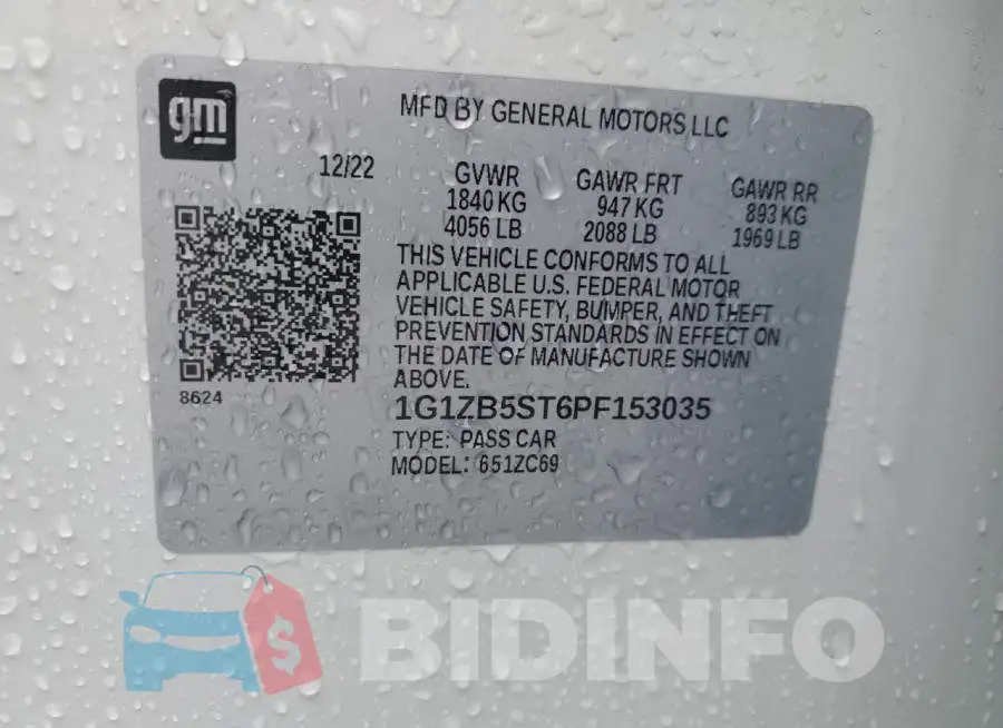 1G1ZB5ST6PF153035 Photo# 13