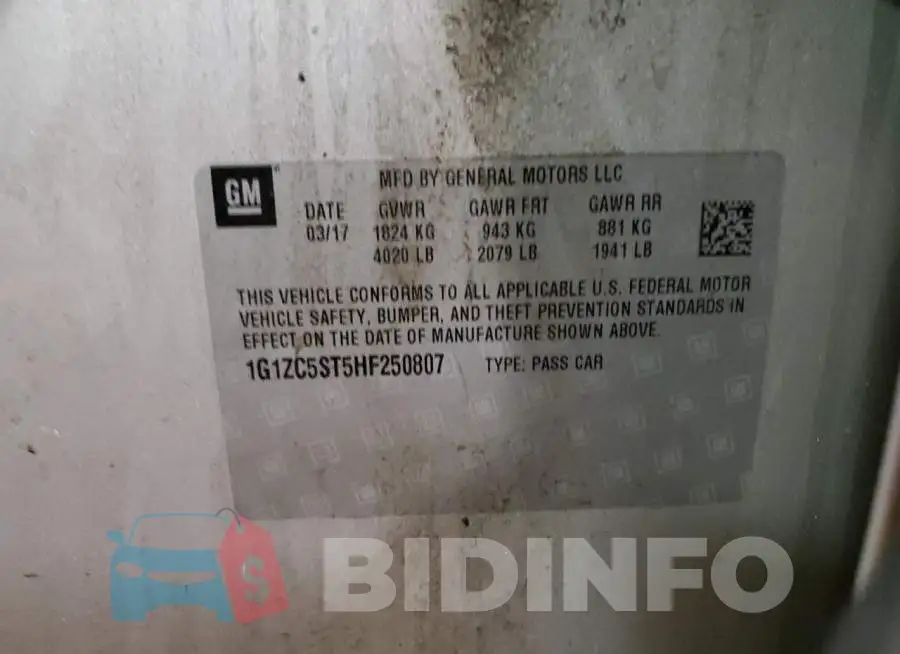 1G1ZC5ST5HF250807 Photo# 12