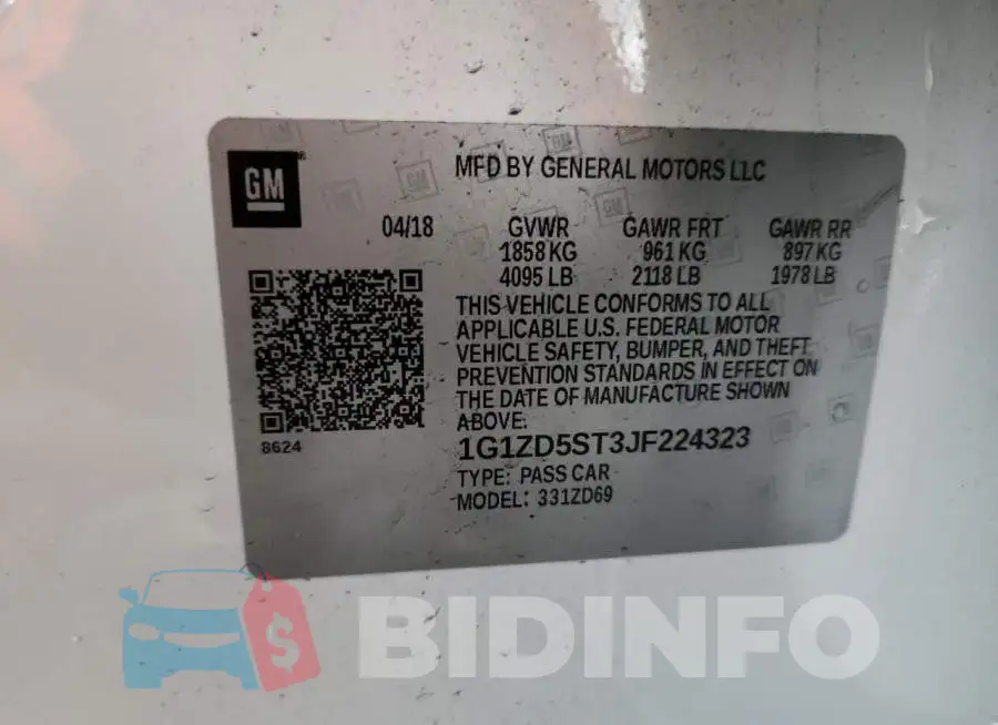 1G1ZD5ST3JF224323 Photo# 12