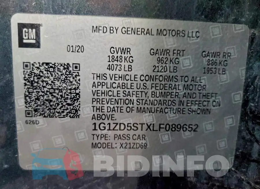 1G1ZD5STXLF089652 Photo# 12