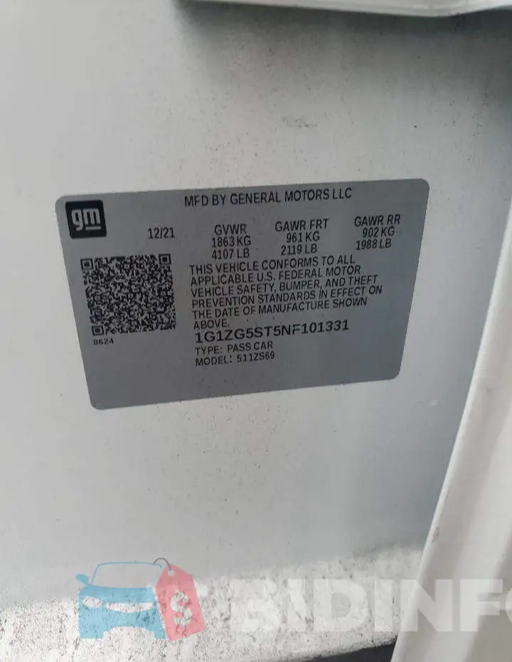 1G1ZG5ST5NF101331 Photo# 12