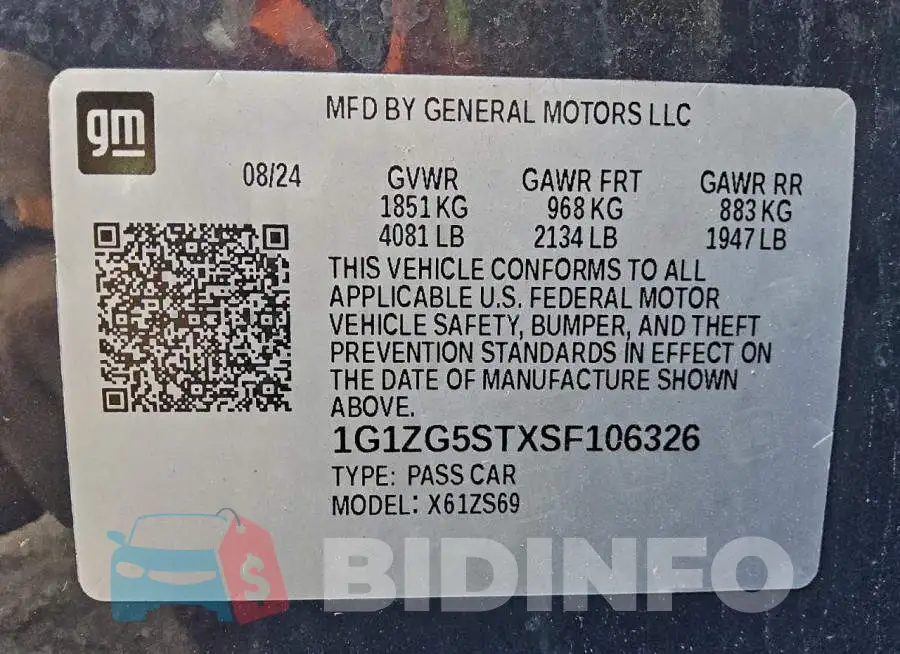 1G1ZG5STXSF106326 Photo# 12