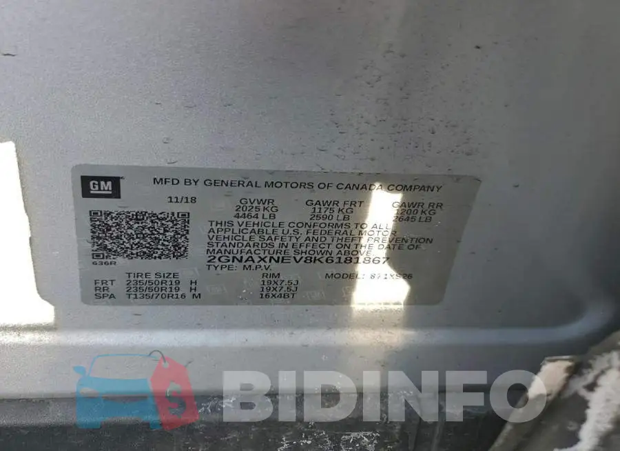 2GNAXNEV8K6181867 Photo# 13