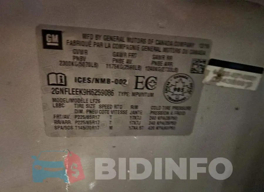 2GNFLEEK9H6259086 Photo# 13