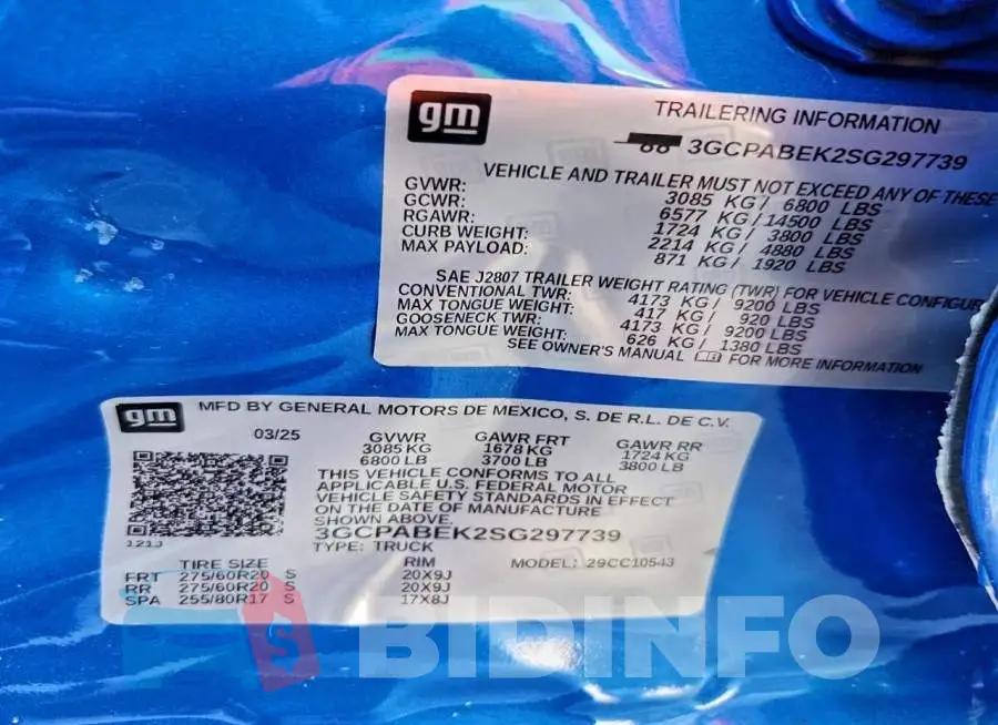 3GCPABEK2SG297739 Photo# 13