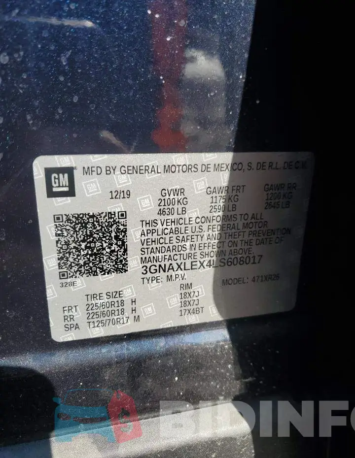 3GNAXLEX4LS608017 Photo# 13