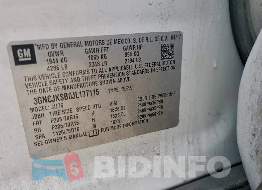 3GNCJKSB0JL177115 Photo# 13