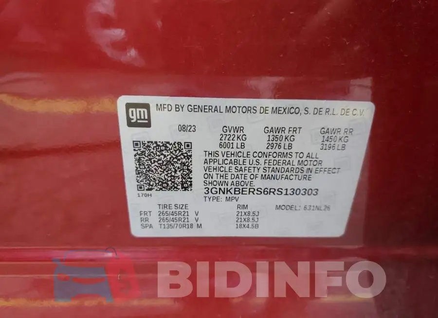 3GNKBERS6RS130303 Photo# 14