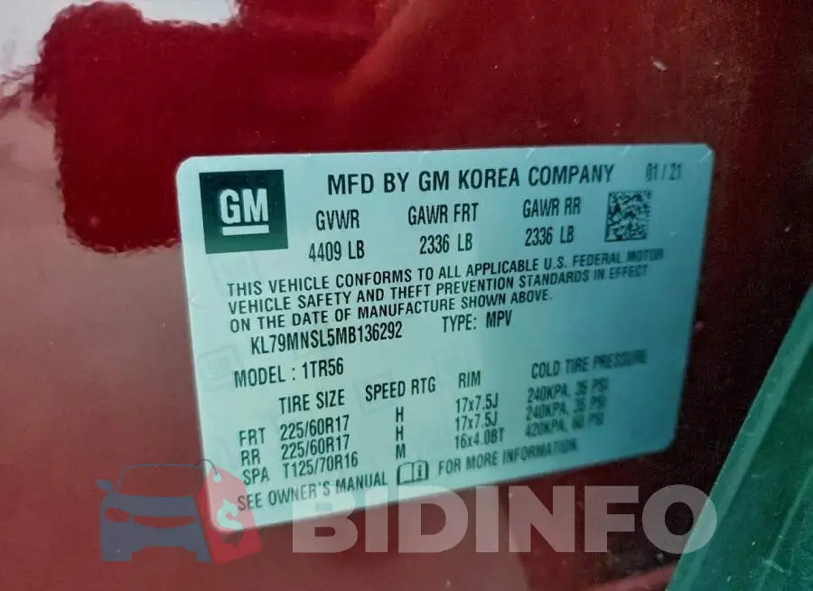 KL79MNSL5MB136292 Photo# 13