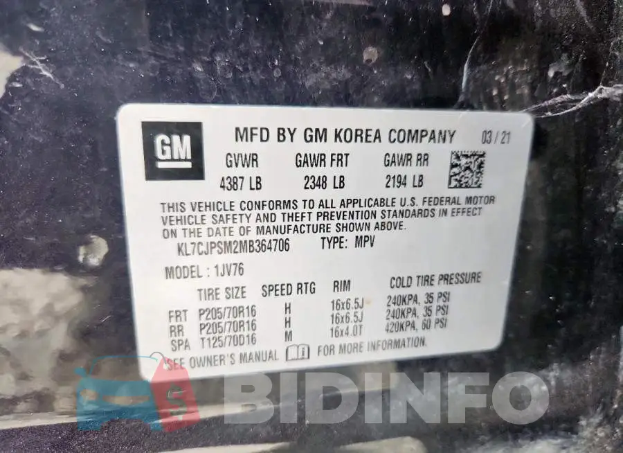 KL7CJPSM2MB364706 Photo# 14