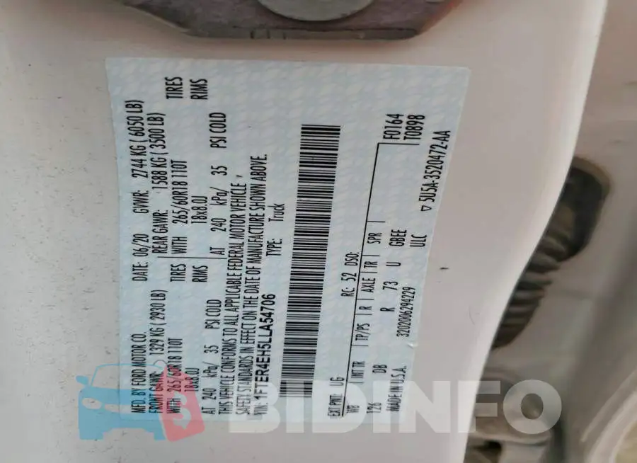 1FTER4EH5LLA54706 Photo# 12