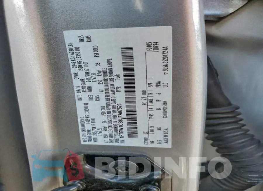 1FTEW1CB8JFA07526 Photo# 12