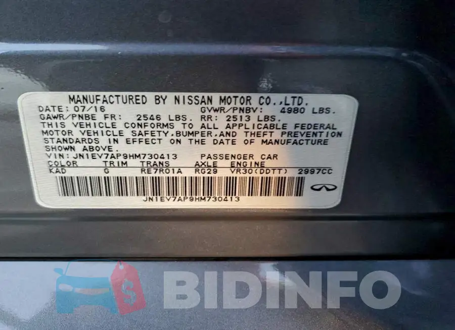 JN1EV7AP9HM730413 Photo# 13