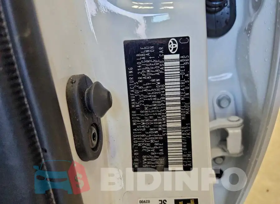 5YFB4MDE5TP382496 Photo# 12