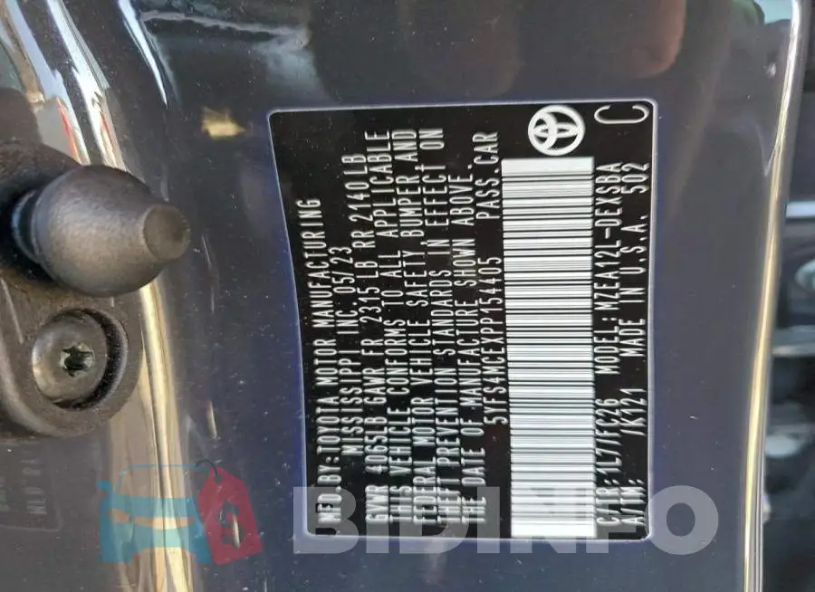 5YFS4MCEXPP154405 Photo# 12