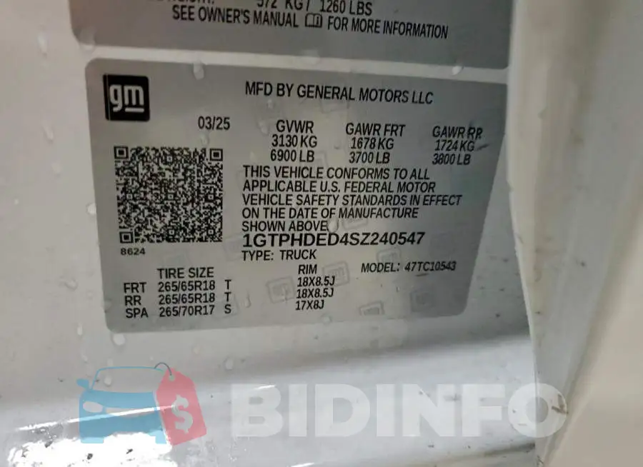 1GTPHDED4SZ240547 Photo# 12