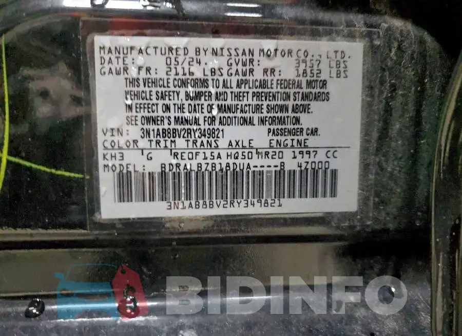 3N1AB8BV2RY349821 Photo# 12