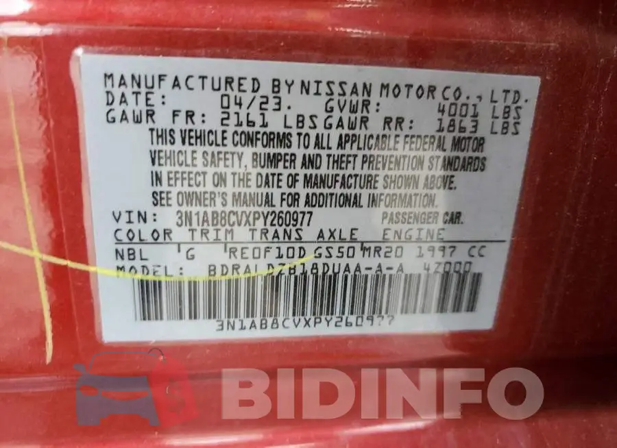 3N1AB8CVXPY260977 Photo# 12