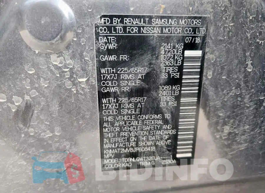 KNMAT2MV8JP608418 Photo# 13