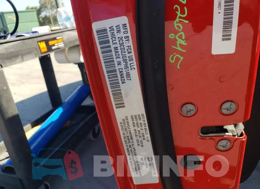 2C3CDZJG8PH514657 Photo# 12