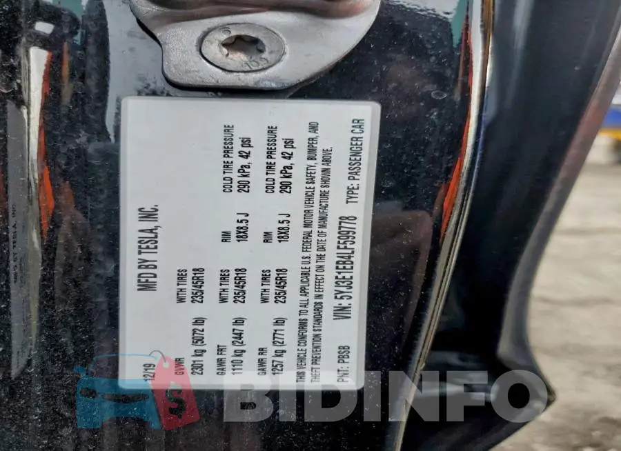 5YJ3E1EB4LF599778 Photo# 12