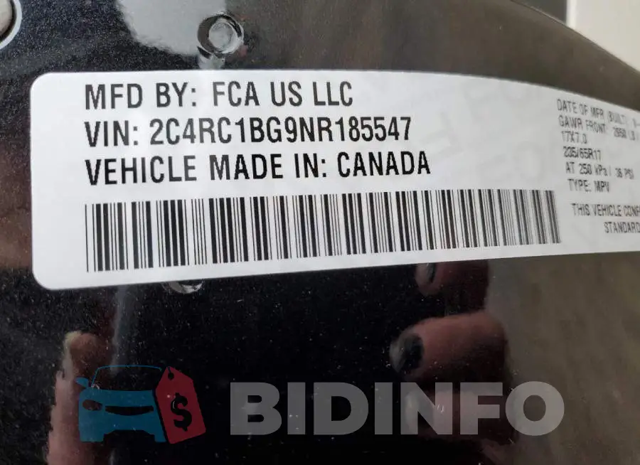 2C4RC1BG9NR185547 Photo# 14