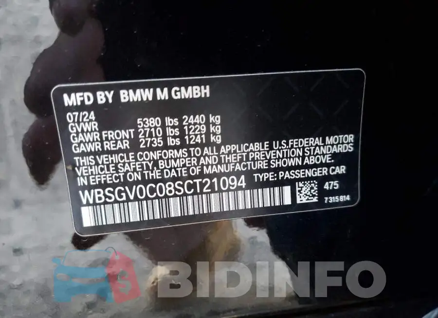 WBSGV0C08SCT21094 Photo# 12
