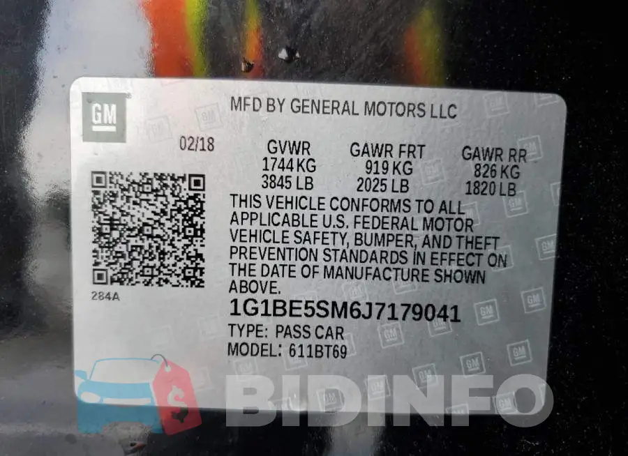 1G1BE5SM6J7179041 Photo# 12