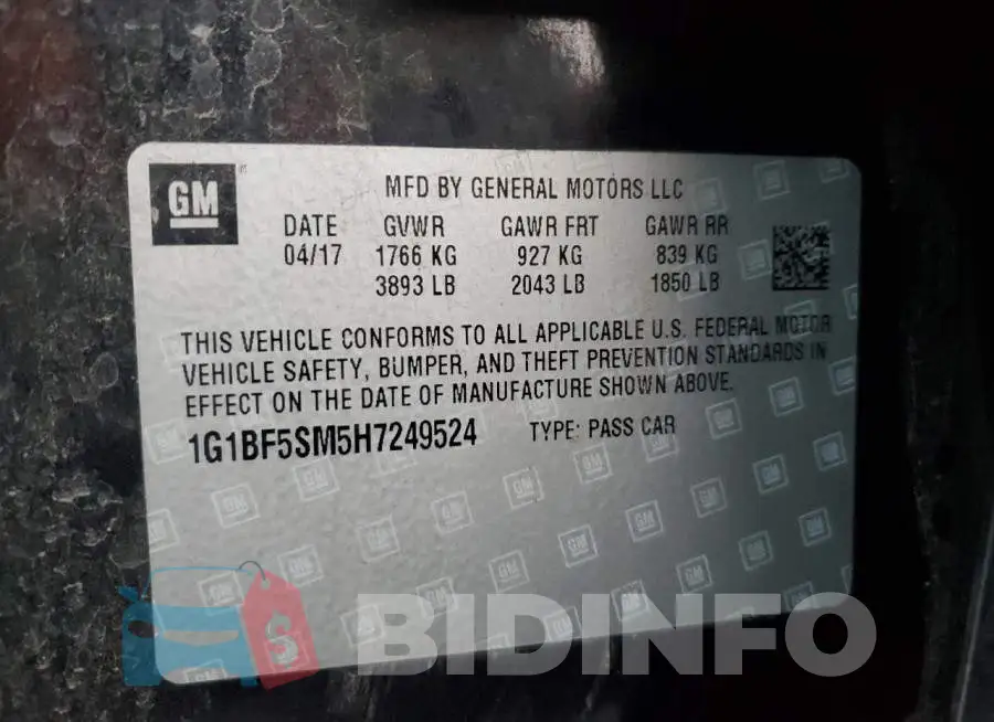 1G1BF5SM5H7249524 Photo# 12