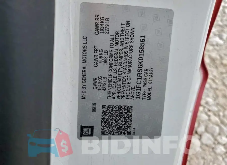 1G1FC1RS6K0158561 Photo# 12
