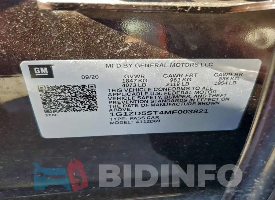 1G1ZD5ST4MF003821 Photo# 12