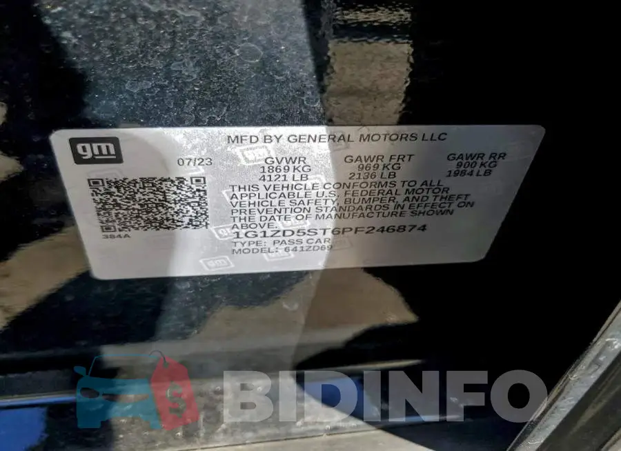 1G1ZD5ST6PF246874 Photo# 12