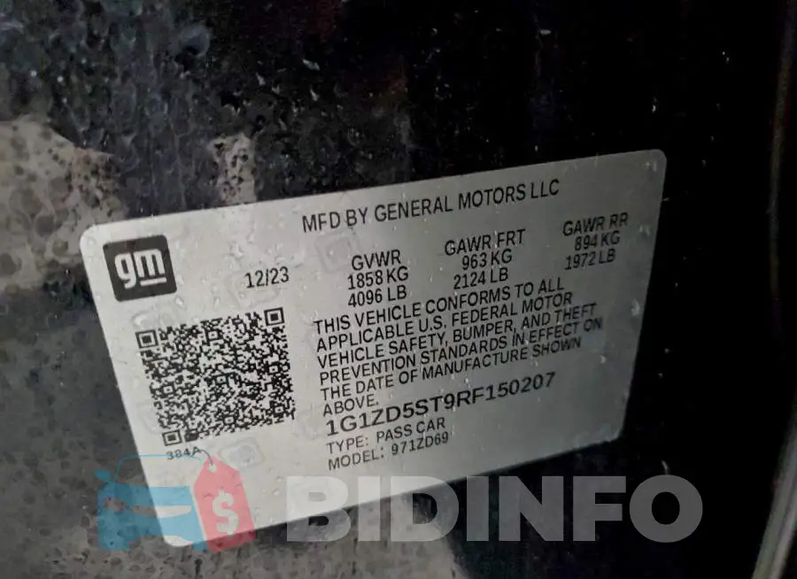 1G1ZD5ST9RF150207 Photo# 12