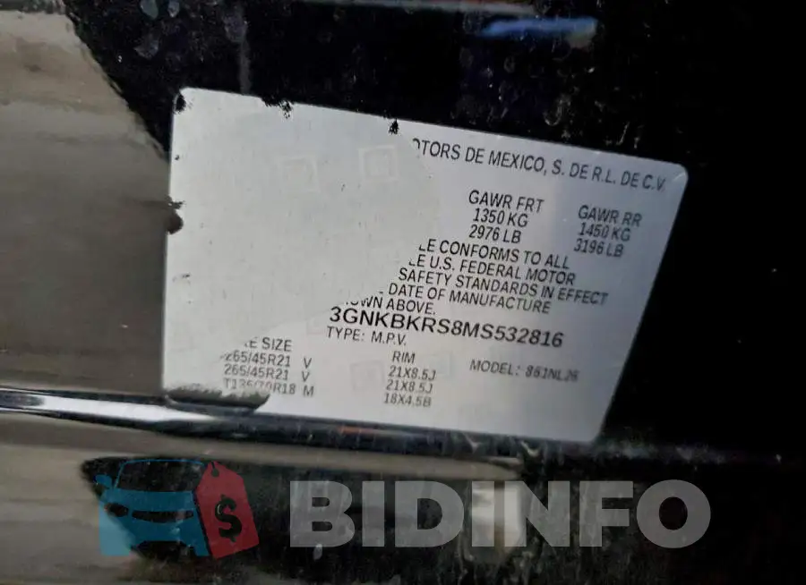 3GNKBKRS8MS532816 Photo# 12