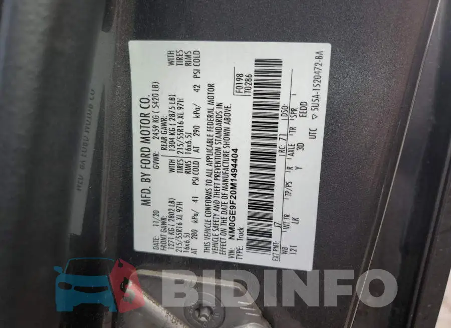 NM0GE9F20M1494404 Photo# 13