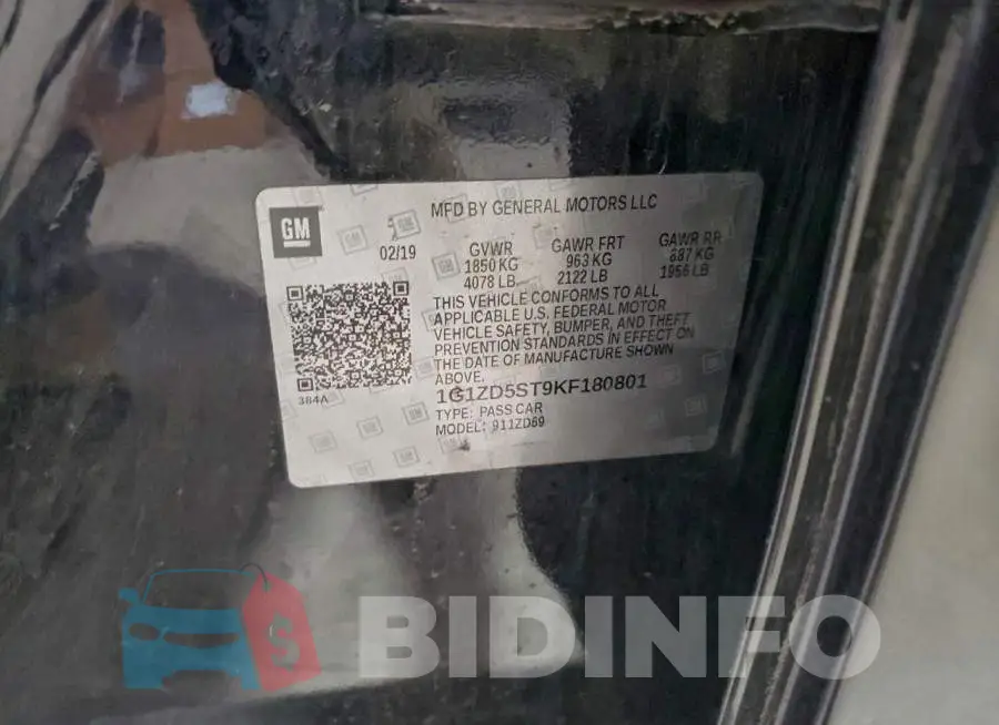 1G1ZD5ST9KF180801 Photo# 12
