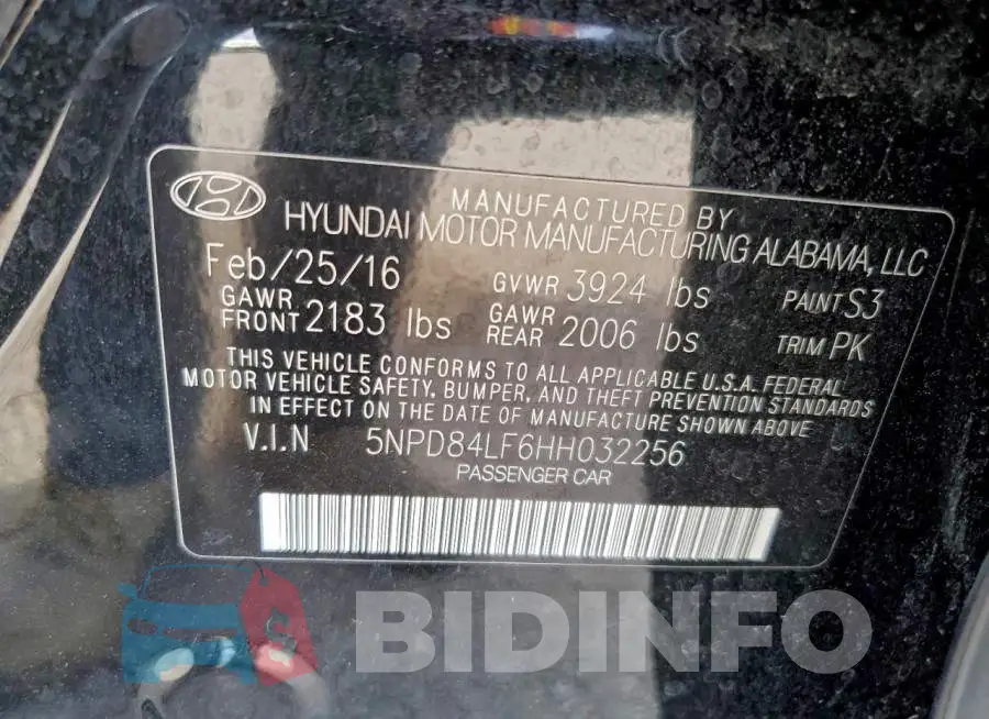 5NPD84LF6HH032256 Photo# 12