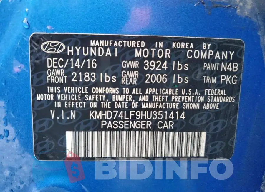 KMHD74LF9HU351414 Photo# 12