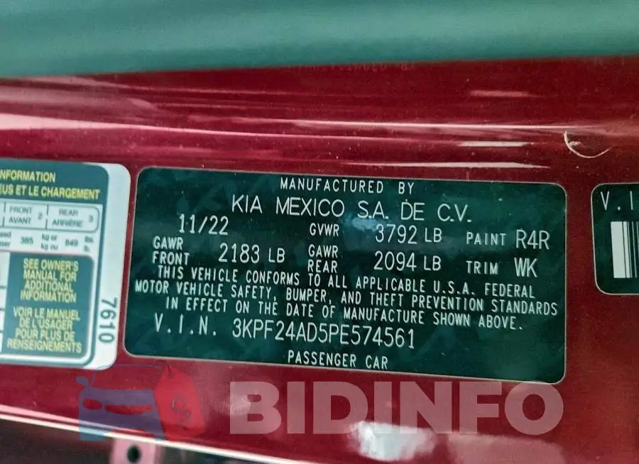 3KPF24AD5PE574561 Photo# 13