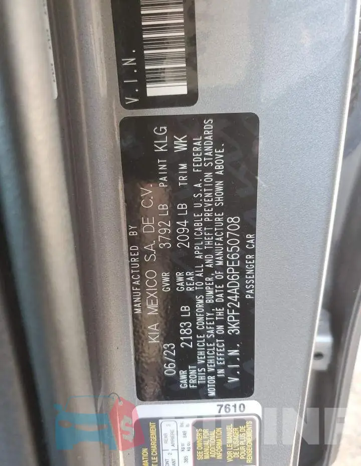 3KPF24AD6PE650708 Photo# 12