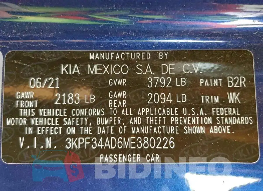 3KPF34AD6ME380226 Photo# 13