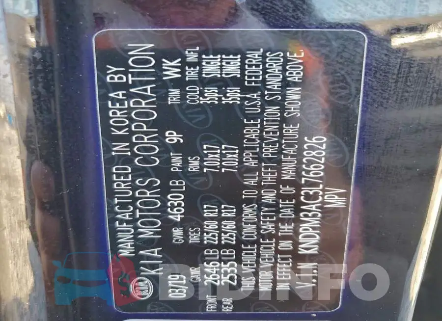 KNDPM3AC3L7662826 Photo# 13