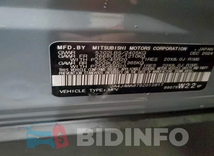 JA4J4WA87SZ012817 Photo# 13