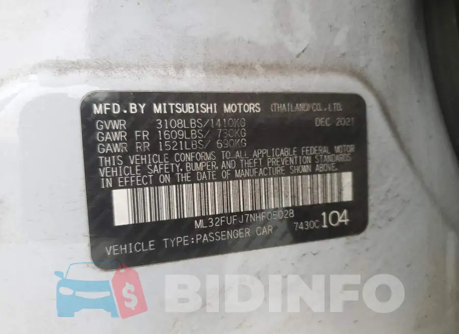 ML32FUFJ7NHF05028 Photo# 12